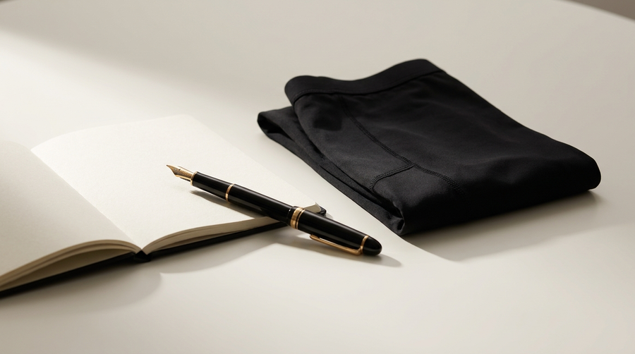 Minimal editorial still life representing UNDR compression wear education content