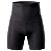Black cycling shorts on a white background