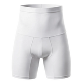 Multiple views of the UNDR full-leg compression base layer in white