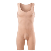 UNDR Extended Lower Compression Layer in beige, flat lay