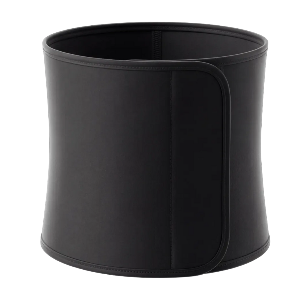 Black waist trainer on a white background