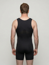 Rear view of the UNDR Full Compression Body in black